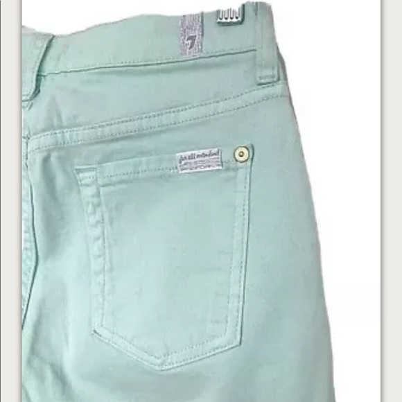 7 FOR ALL MANKIND Sz 26 Embroidered Skinny Jeans - Picture 3 of 7